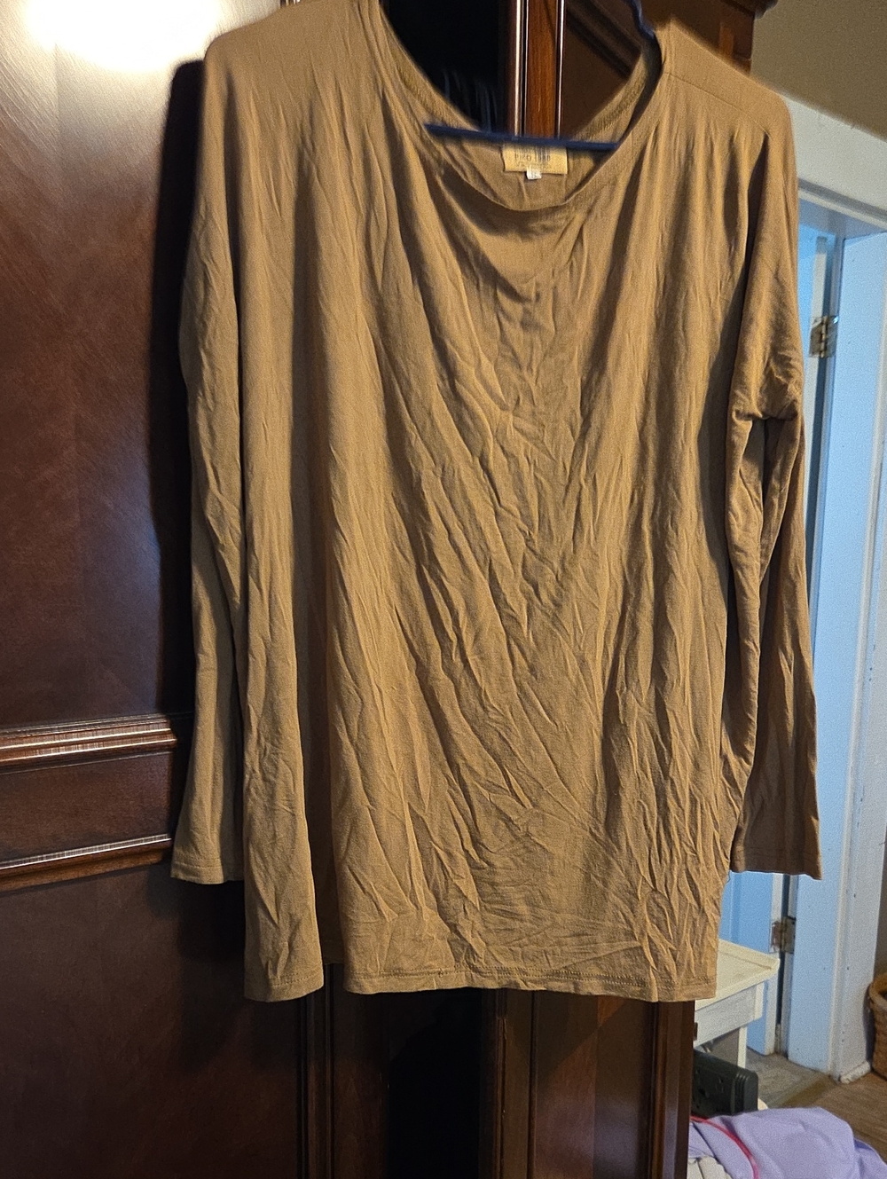 PIKO 1988 Brown‎ Crewneck Top with Branded Neck Label